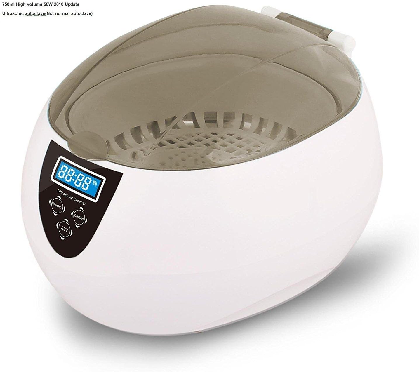 Kowellsonic JP-890 Sterilizer Pot Salon Nail Tattoo Clean Metal,Watches Tools Equipment ,Ultrasonic autoclave Cleaner For Nail Cleaning--Grey