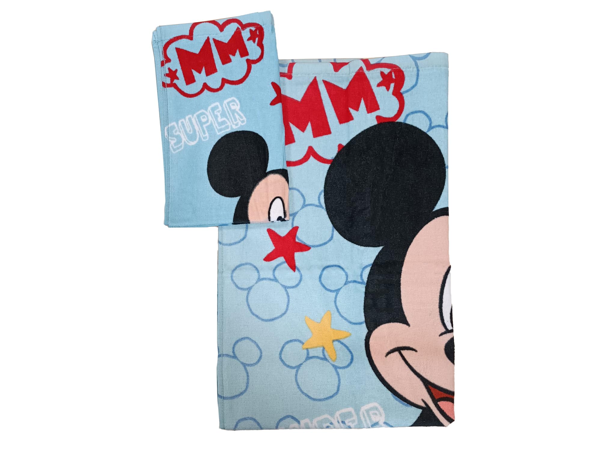 Disney Mickey Mouse Coton Référence KD Serviette De Plage Pour Lavage Du Visage Unisexe Adulte, Multicolore (Multicolore), Unique
