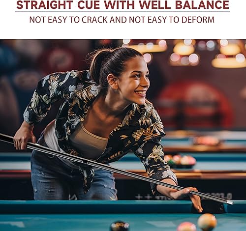 Miniatura 5 de GSE - Tacos de billar compuesto de fibra de vidrio de 58 pulgadas, 2 piezas (varios colores disponibles, peso de 18 onzas, 19 onzas, 20 onzas, 21