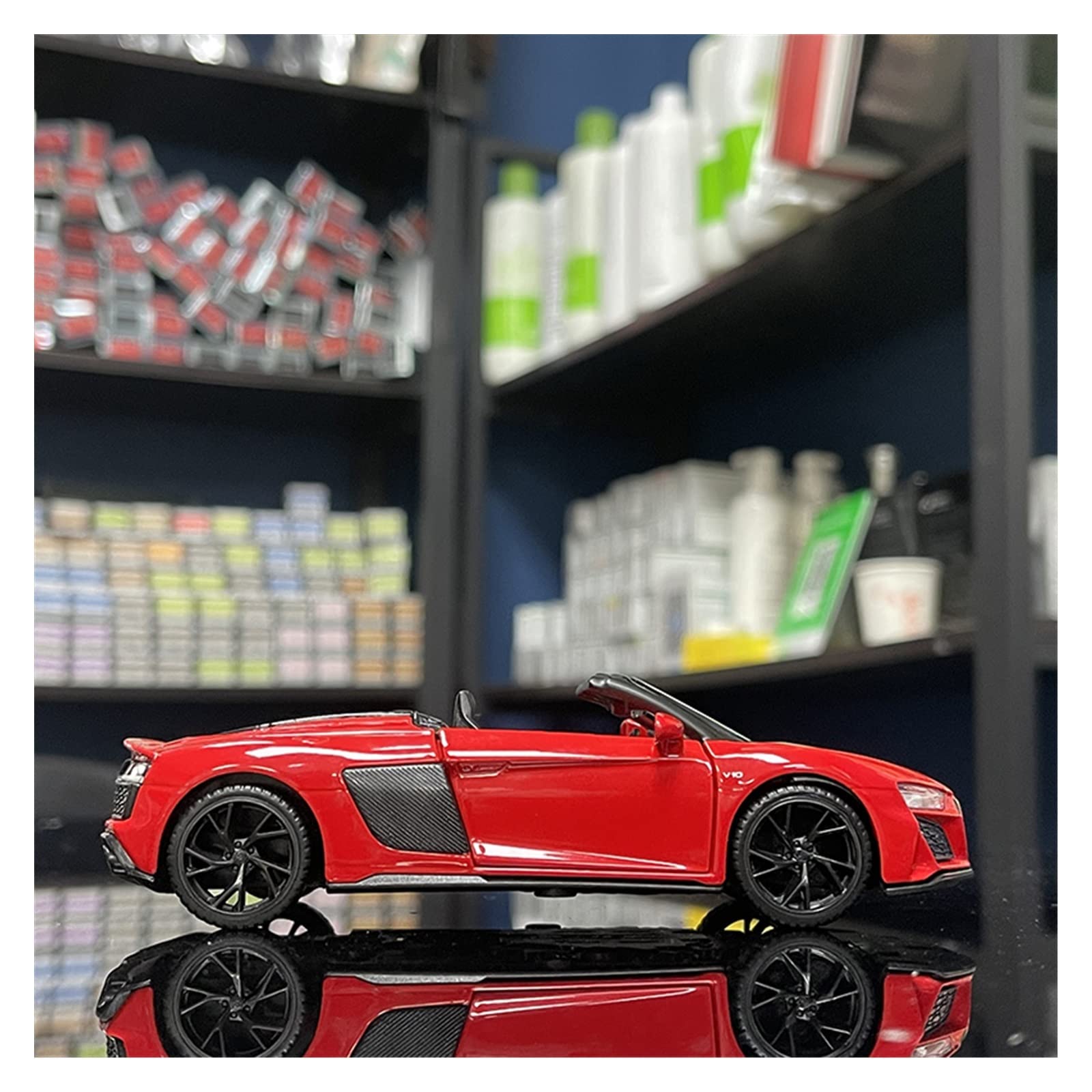 Amazon | 1:18 Audi R8 Spyder コンバーチブル スーパーカー 合金車