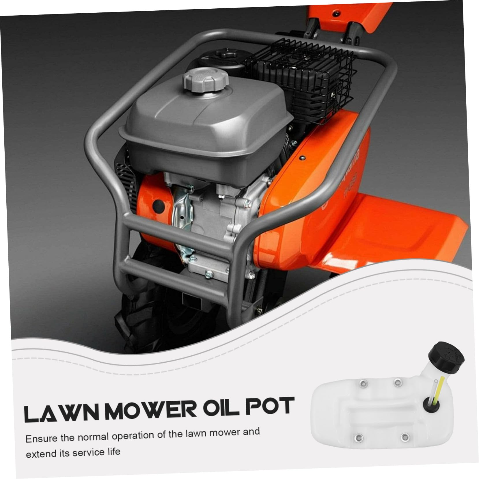 SUPVOX Serbatoio di Plastica per Decespugliatore Bianco, Contenitore Olio Versatile e Resistente per Attrezzi da Giardino, Adatto per Applicazioni Agricole