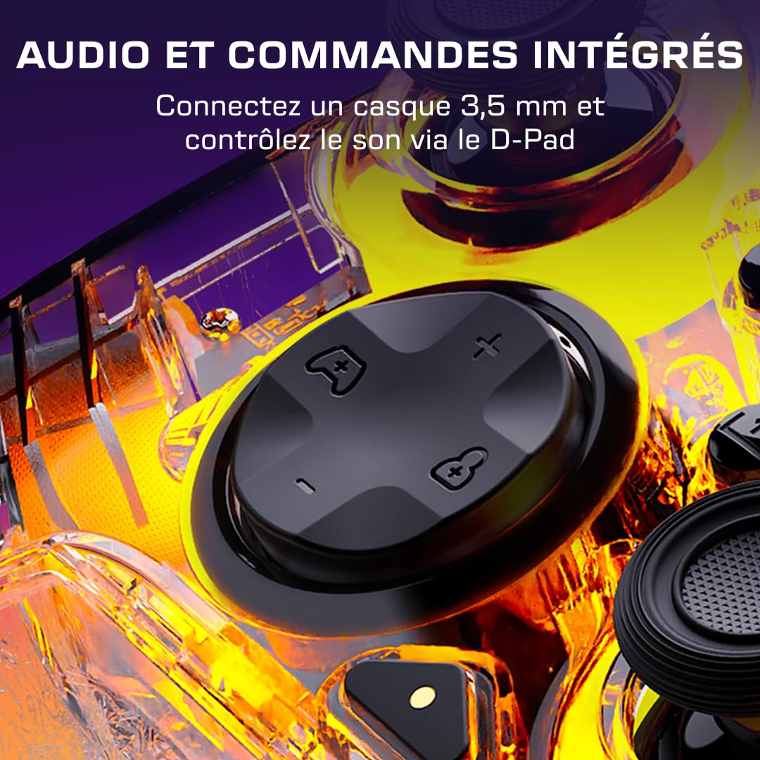Turtle Beach Afterglow transparente manette de jeu RVB filaire pour Xbox