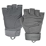 Seibertron S.O.L.A.G Youth Women Men Unisex XXS to XXL Fingerless/Half Finger Sports Outdoor Tactical Gloves Grey XXS