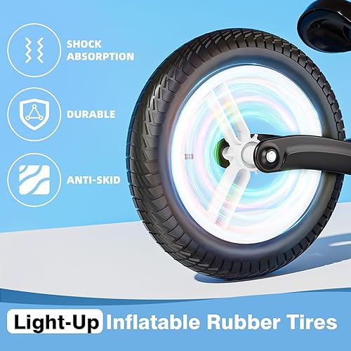 Miniatura 2 de Ridego 12 Inch Balance Bike for Kids 2-4 Year Old,Lightweight Kids Bike with Adjustable Seat, Push Bicycle with Air Rubber TiresRide-on Toys