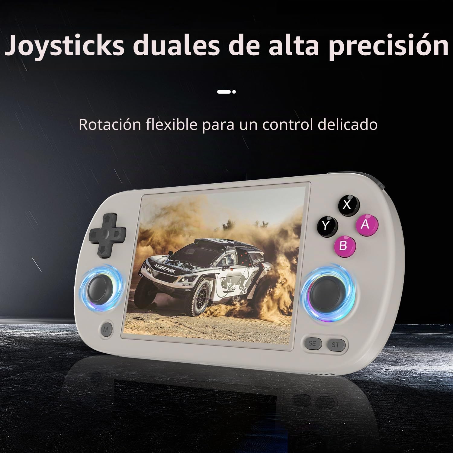 RG40XX H - Consola de juegos de mano retro, sistema operativo Linux integrado, tarjeta TF de 64 G, consolas de videojuegos retro, pantalla IPS de 4.0 pulgadas, reproductor de video portátil de