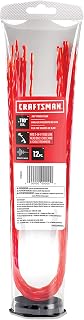 Craftsman CMXGZAMAPCTL 49MAPCTL793 Pacote com 12 Carretel de 0,5 m Linha de aparador pré-cortada, Vermelho Liberdade