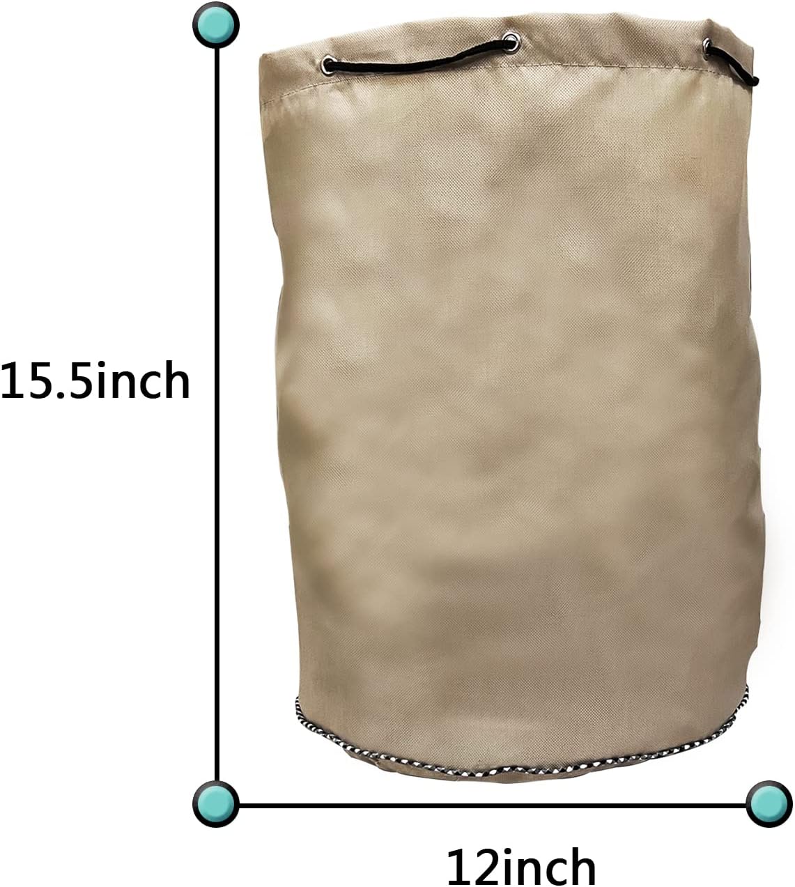 Waterproof trimmer cover and engine waterproof cover are suitable for trimming machine, lawn mower, electric saw, hedge and rod saw. 600D heavy Oxford cloth 12D x 15.6h inch（3pack） (khaki-600D（3pack）)