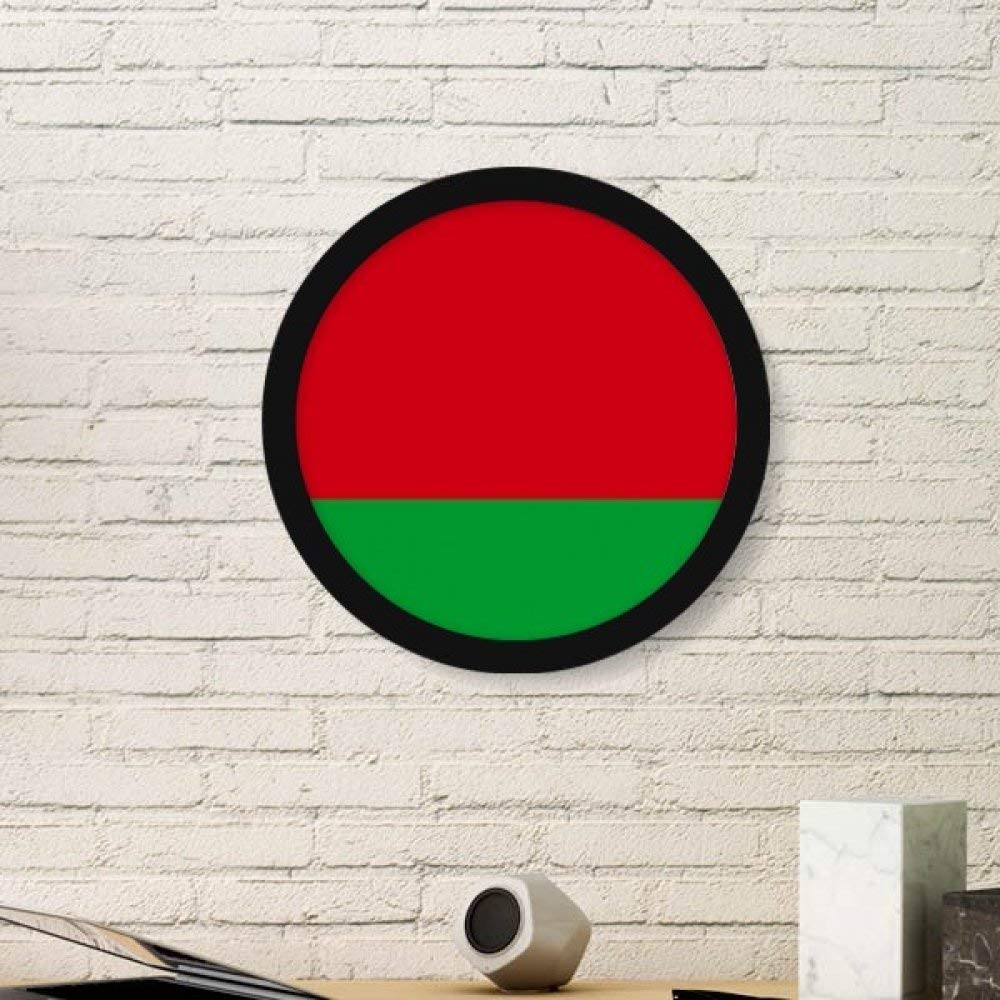 Peinture murale Bélarus petit cadre rond noir pour sticker maison