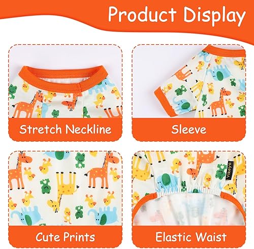 Miniatura 96 de Yikeyo Dog Pajamas for Small Dogs, Soft Thin Pjs Jammies Cat Doggie, Summer Pet Cute Puppy Clothes Outfits Dogs Boy Girl(Donut, L)