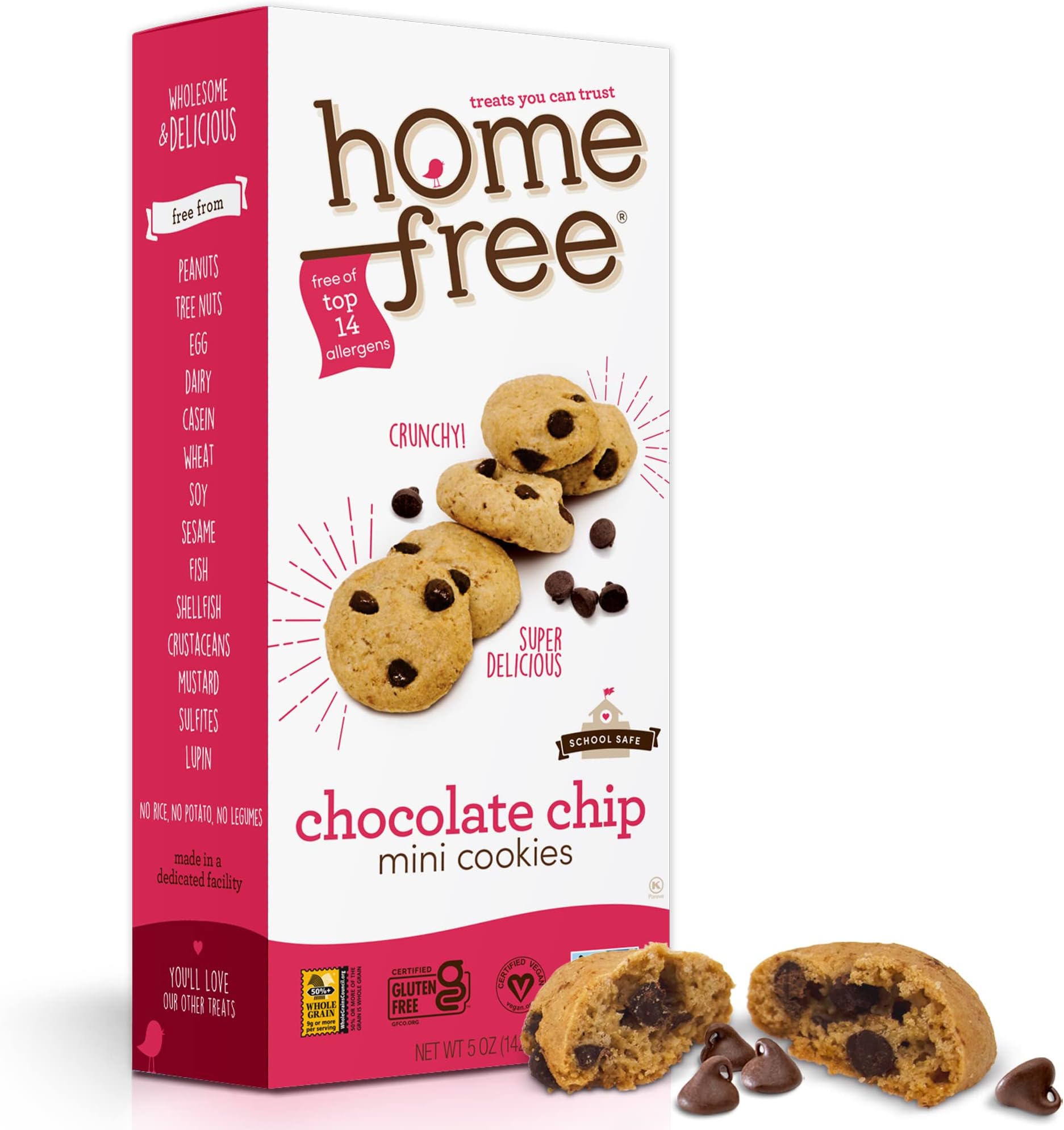 Treats You Can Trust Gluten Free Mini Cookies, Chocolate Chip, 5 Ounce