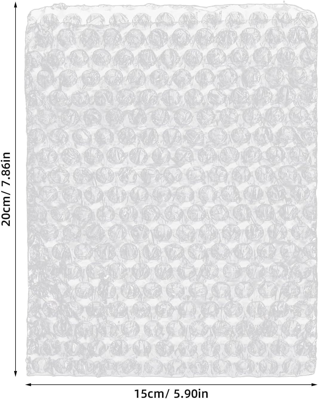 Toddmomy 300pcs Wrap Pouches, 8x6", 2mm Thick, Clear Bubble Bags | Protective Cushioning Wrap for Packing Shipping Moving or Storage Fragile Items, Mailing Supplies