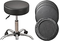 Vista 33 de HAOYONG Juego de 4 fundas redondas para taburetes de bar, impermeables, de poliuretano, fundas elásticas para taburetes de bar, fundas para sillas
