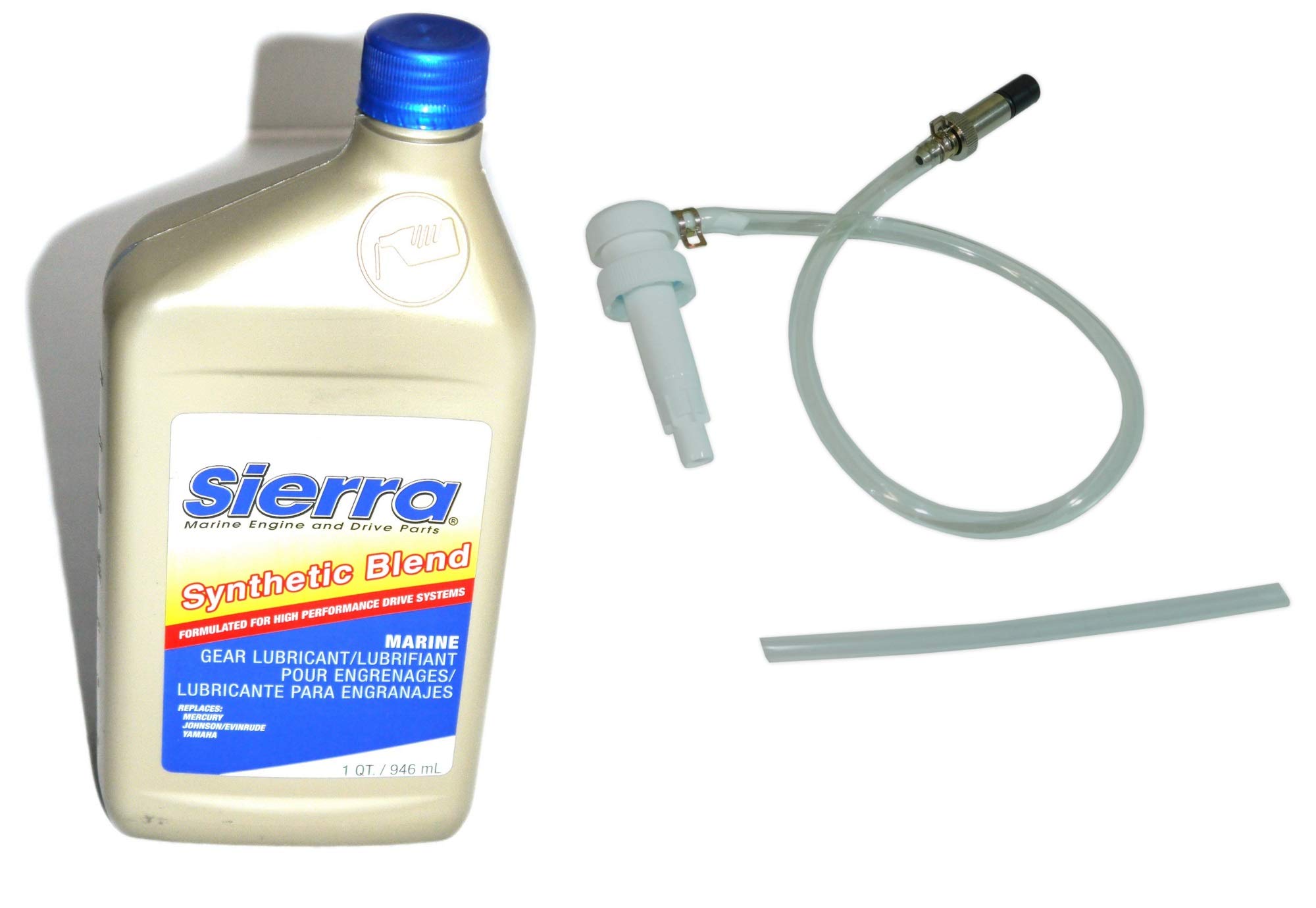 High Performance Synthetisches Getriebe Öl 0,946L + Handpumpe Z-Antriebe und Aussenborder