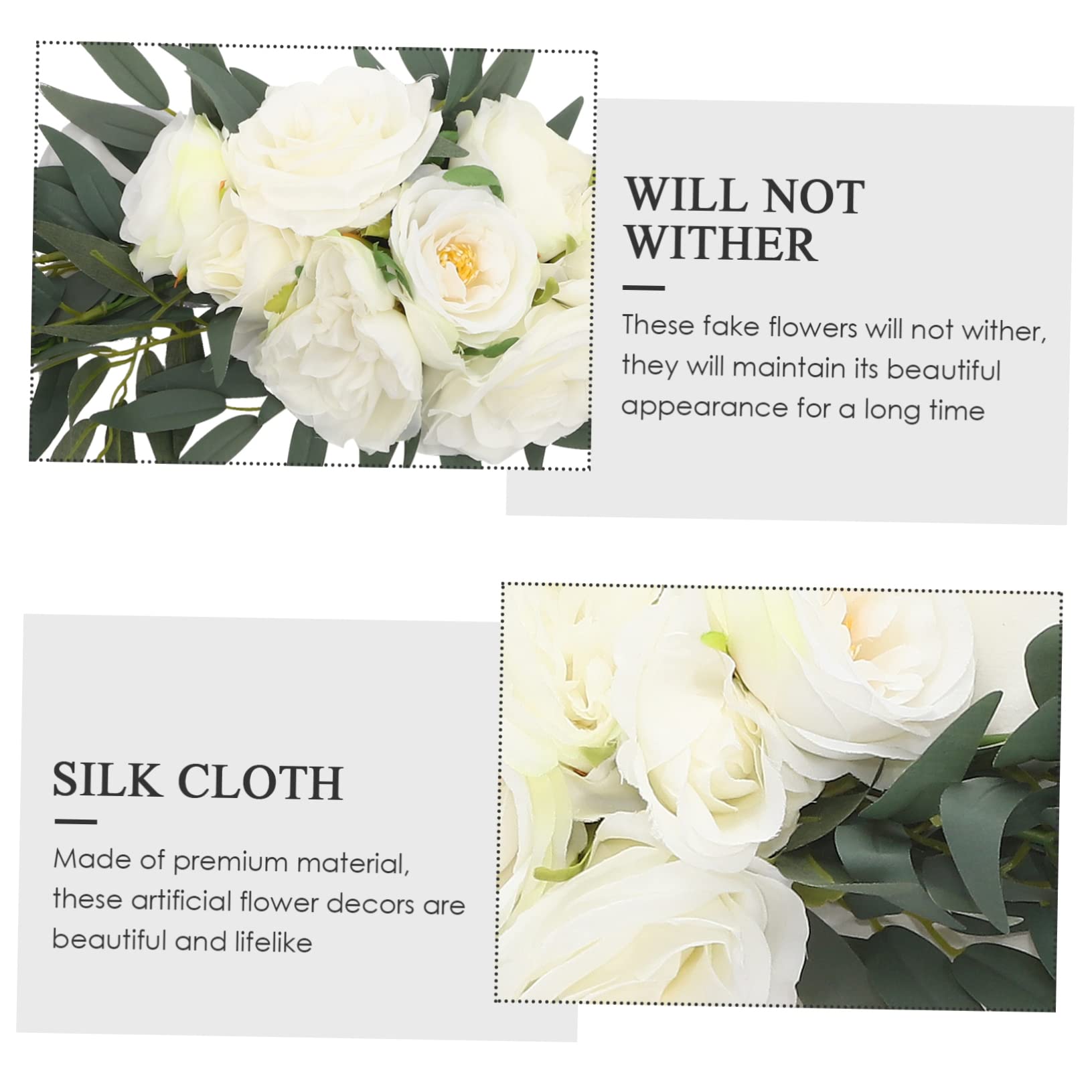 Levemolo 2stücke Hochzeitsbogen Kunstblumen Swag Für Willkommensschilder Romantische Dekoration Für Hochzeiten Und Vielseitig Einsetzbar Für Innen Und Außendekoration