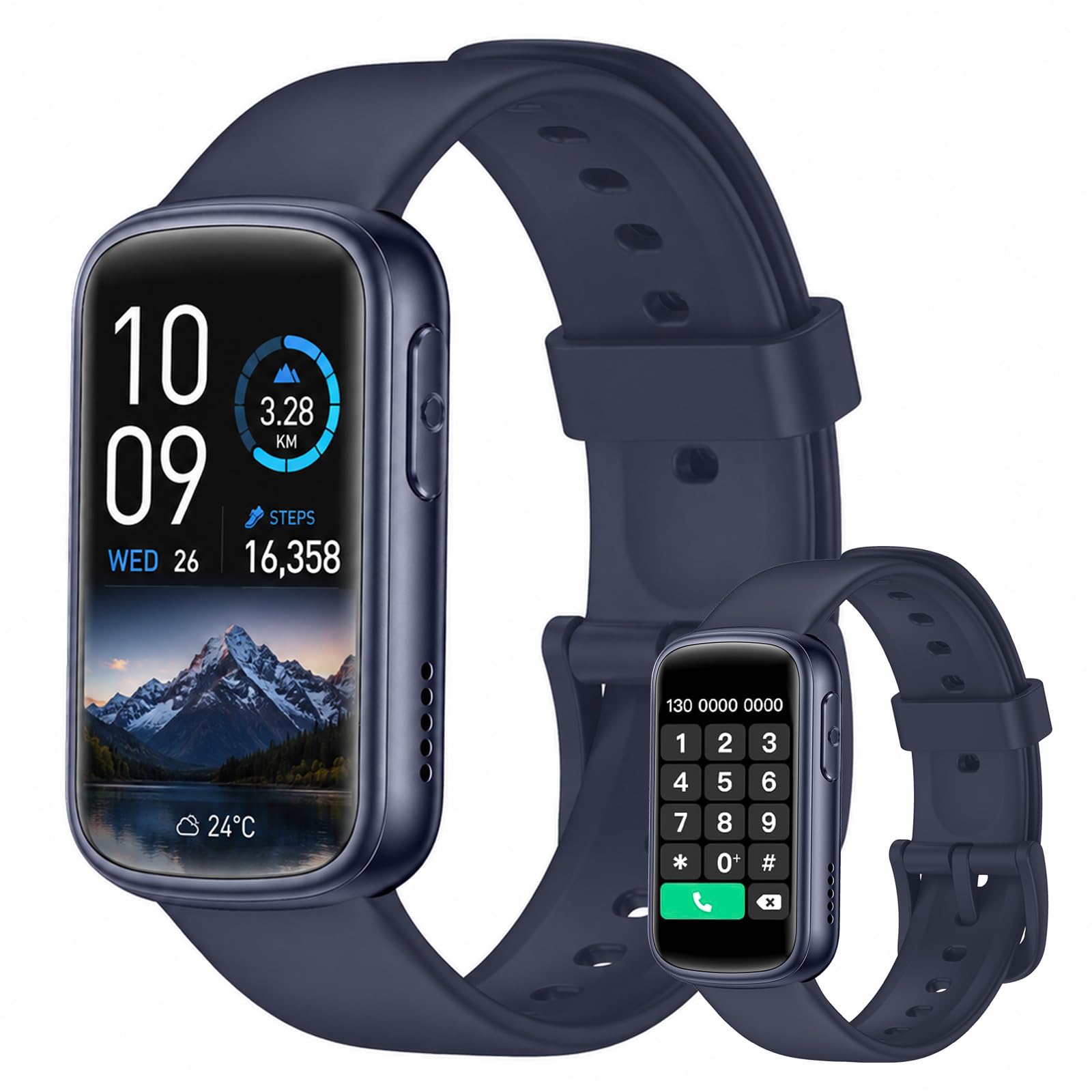 clleylise Smart Watch for Women, 1.47 Inch Fitness Tracker with Step Counter, Sleep Monitor, Sports Watch, Ladies Smart Watch with Call Function, Compatible with Android and iOS (Blue)