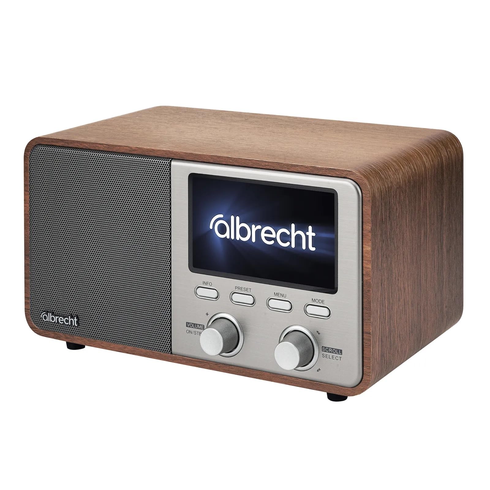 Albrecht DR760 DAB+ radio cyfrowe z UKW, DAB+, strumieniowe przesyłanie muzyki, kolorowy wyświetlacz 4,3" i komunikaty ostrzegawcze ASA