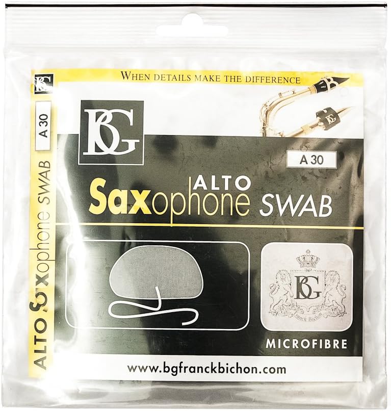 BG A30 Microfiber Cleaning Swab for Alto Saxophone