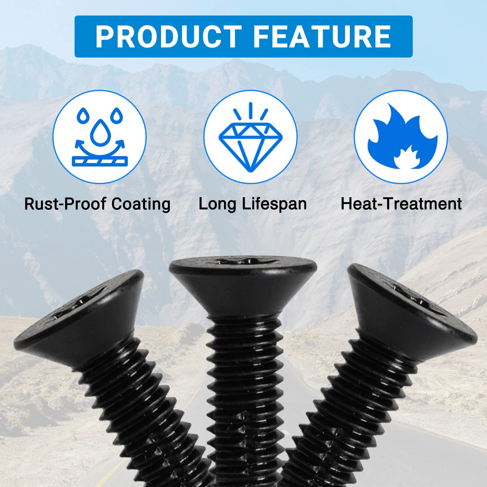 Torx Bolts Jeep Jeep Wrangler Windshield Torx Screws Kit - 16PC Replacement Bolts For TJ YJ CJ Models | J4004956 Compatible J4004956 Screws - Foto 3