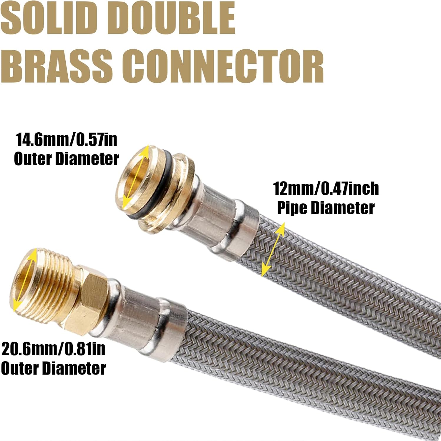 Kitchen Faucet Hose Replacement for Grohe 48293000 Flexible Shower Hose with Weight, Fits for Grohe Kitchen Faucet