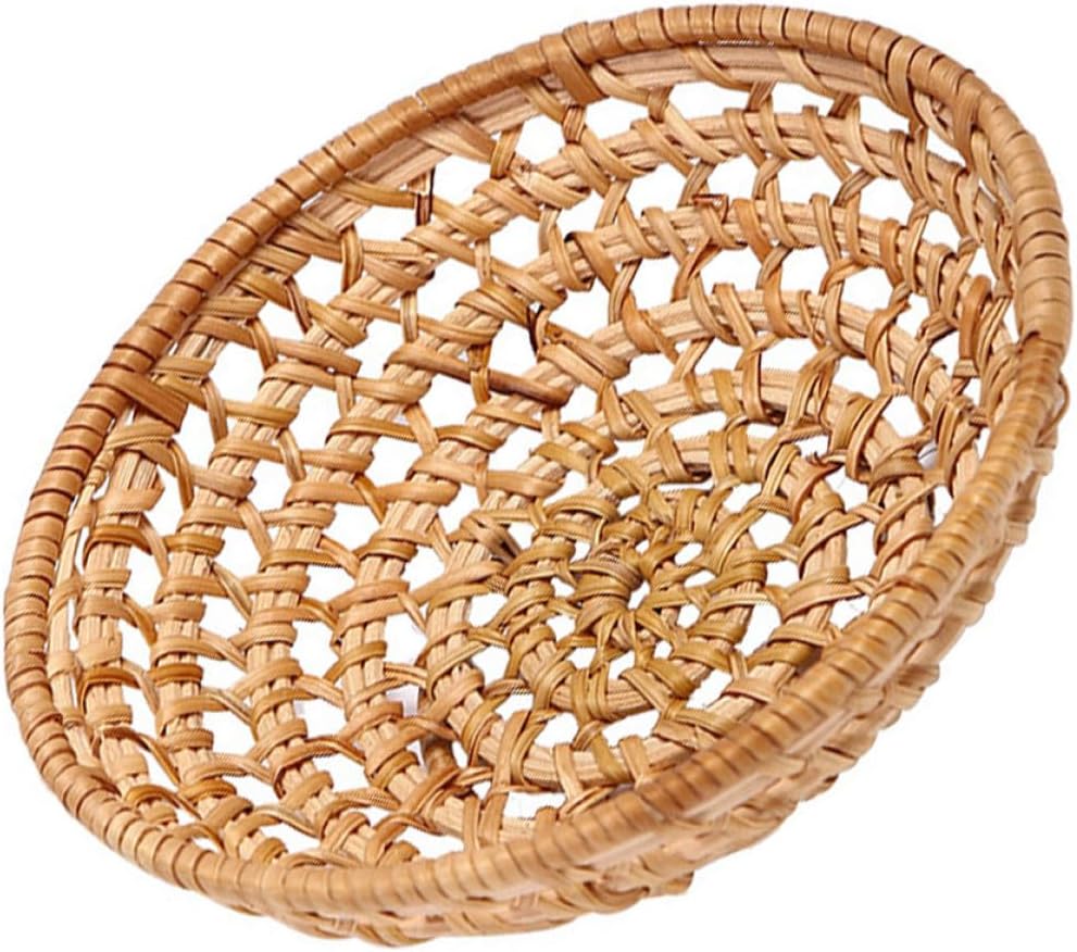 Autumn Vine Woven Rattan Storage Basket for Towels Fruit