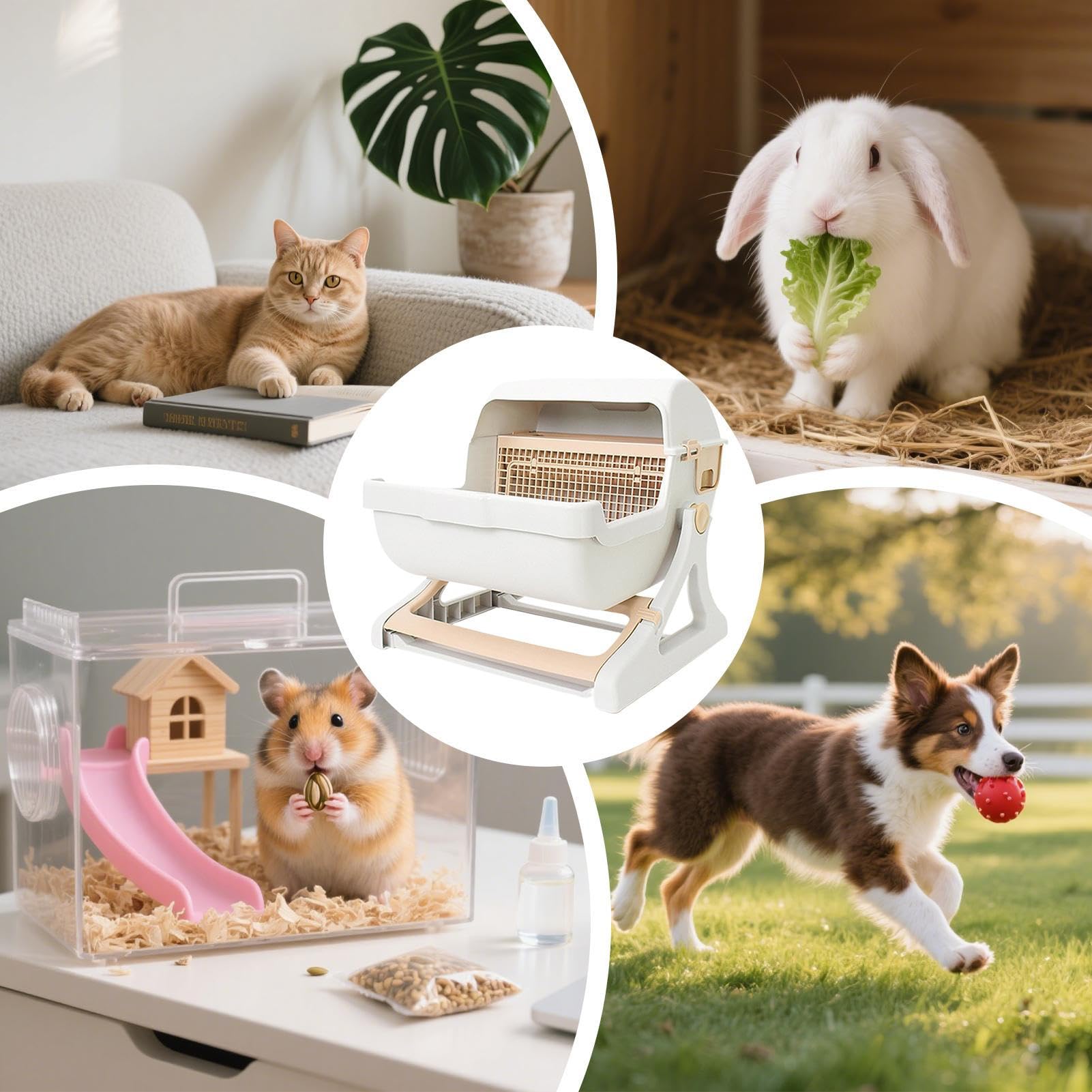 Arenero Autolimpiable Para Gatos Desodorante Inodoro Para Varias Mascotas, | Arenero Inteligente Para Gatos para en interiores, exteriores, viajes, apartamentos, rincones, armarios y