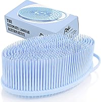 Vista 18 de Nuevo exfoliante de silicona exfoliante Avilana fácil de limpiar, ecológico, larga duración, y más higiénico que el lufa tradicional., Total 1, Rosa