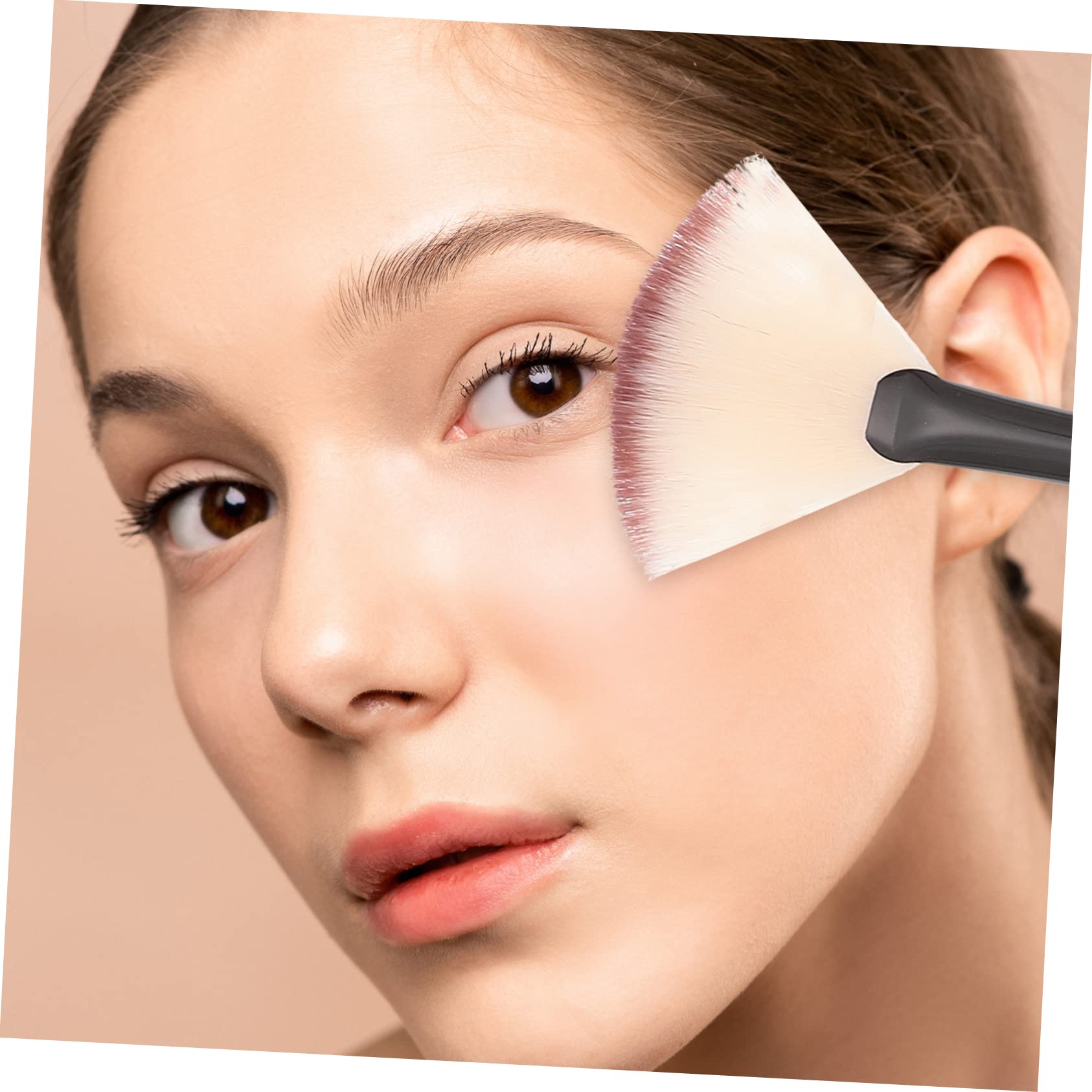 WOONEKY 3 Set Di Pennelli Per Applicare A Forma Di Ventaglio Per Il Strumento Per Il Trattamento Della Pelle Liscia Pennelli Per Il Trucco 12 Pezzi * 3