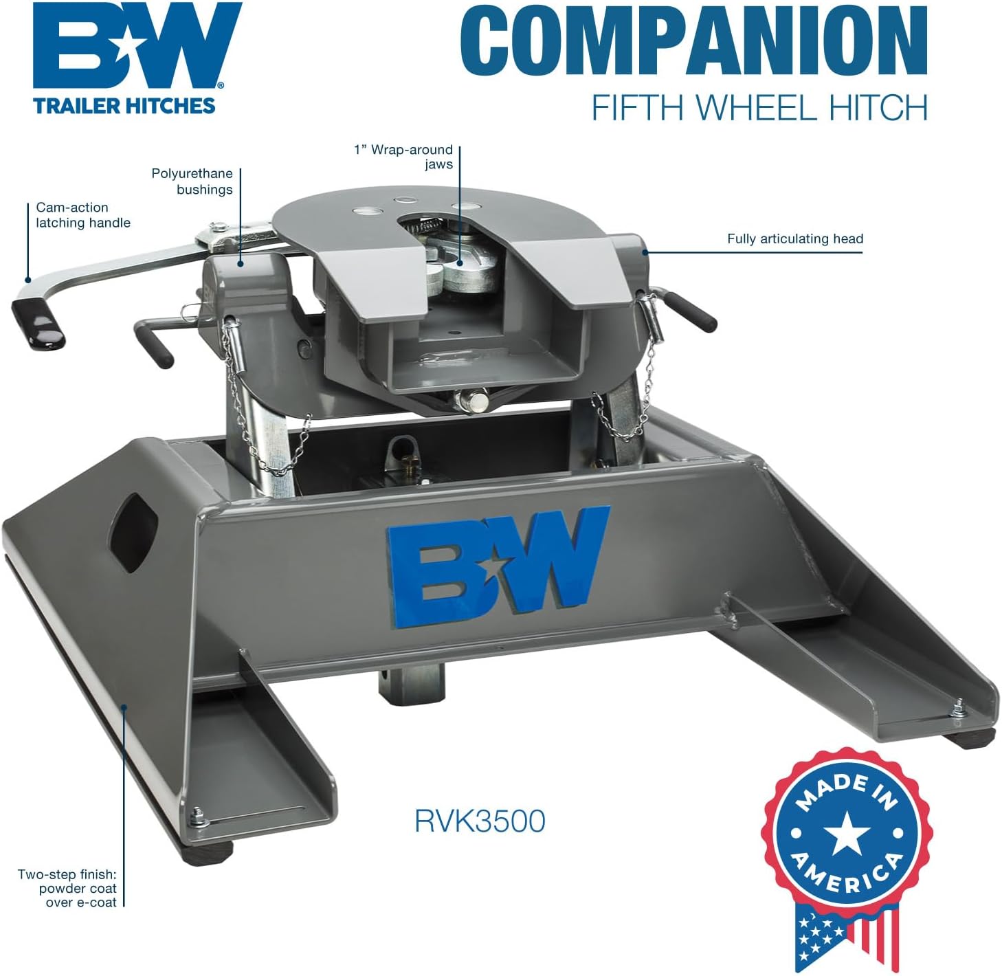 B&W Trailer Hitches Companion Fifth Wheel Hitch - RVK3500