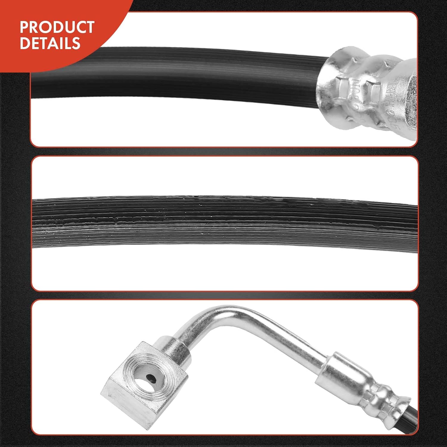 A-Premium Front Driver Brake Hydraulic Hose Compatible with Select Chevy and Pontiac Models - Camaro 1998-2002, Firebird 1998-2002