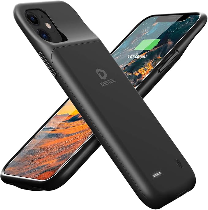 DESTEK Battery Case Only for iPhone 11, Real 4500mAh Ultra