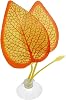 Betta Fish Leaf, Natural Habitat Simulation for Betta Spawnings Grounds, Betta Spawnings Leaves, Resting Bed, Large Small Leaves, Orange Yellow