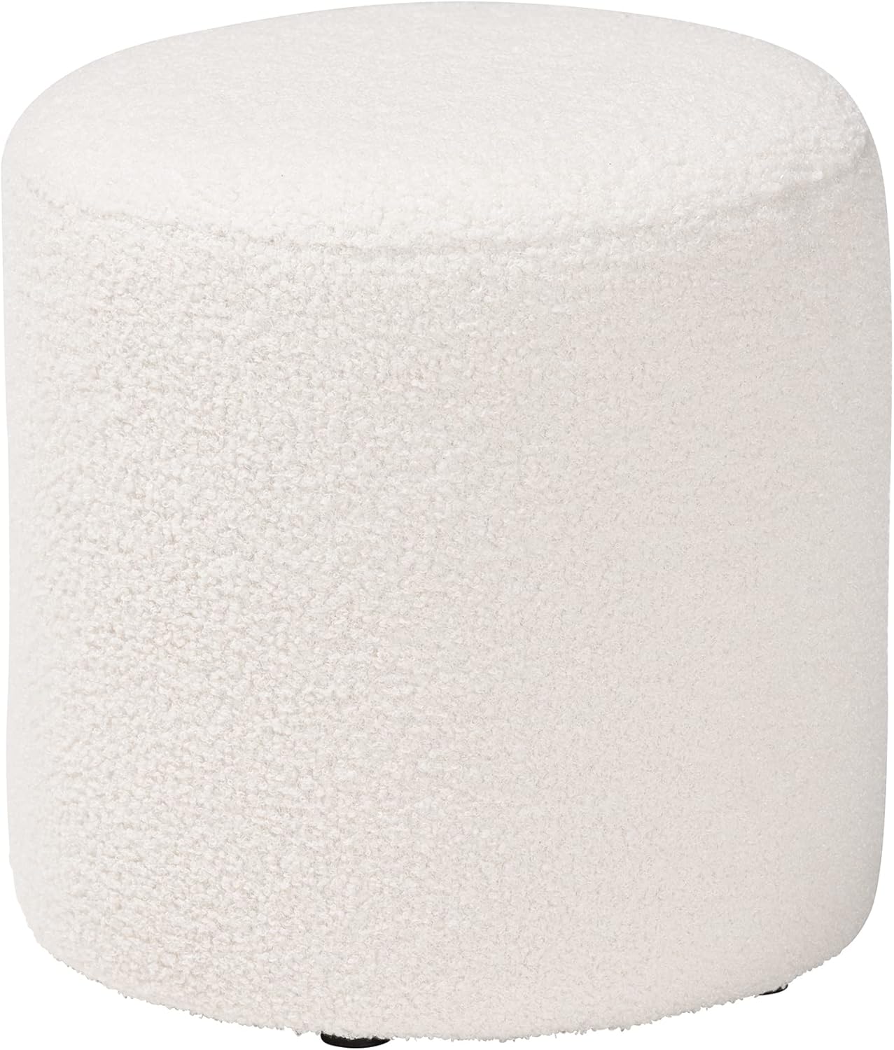 Baxton Studio Tori Modern and Contemporary Ivory Boucle Upholstered Ottoman