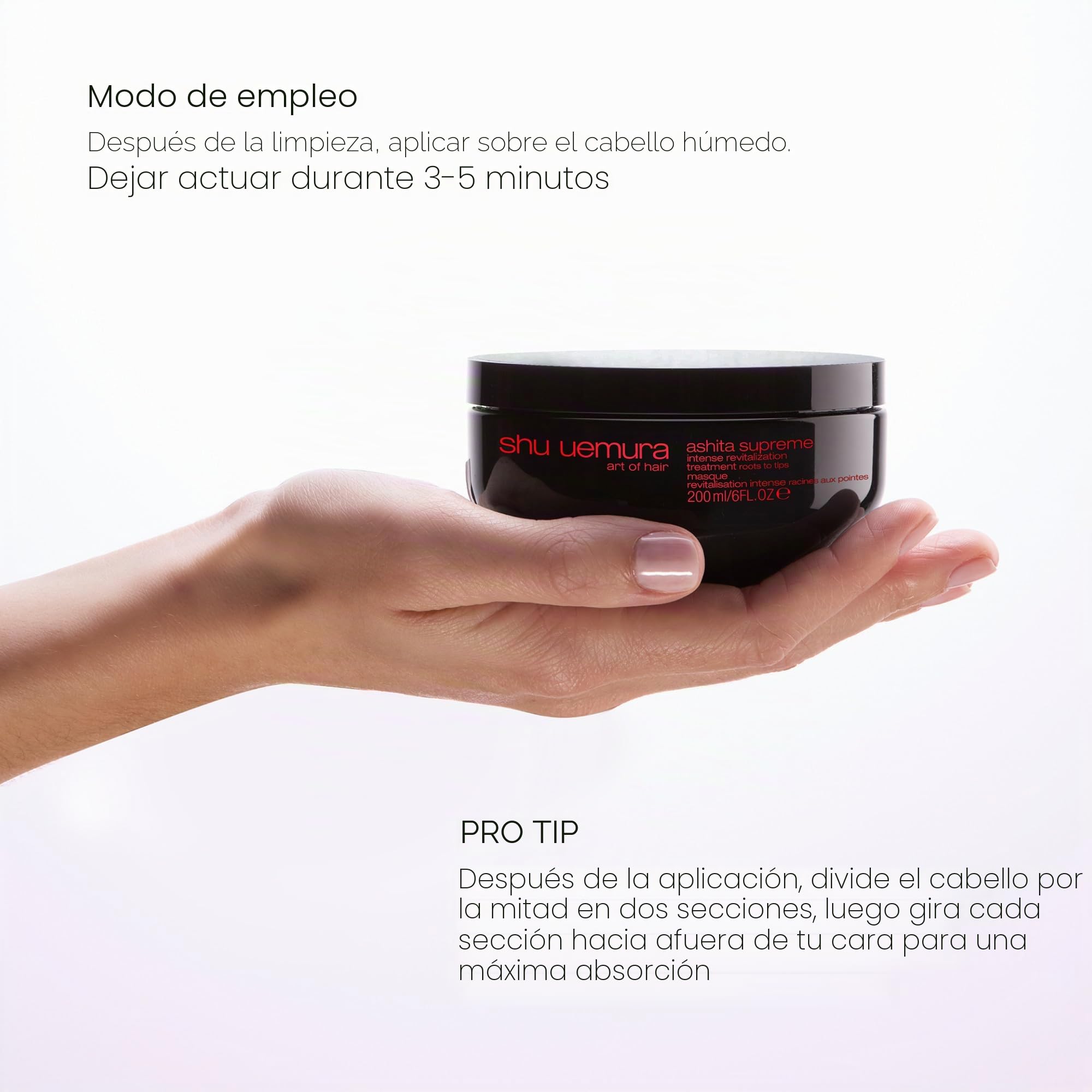 Shu Uemura, Ashita Supreme, Mascarilla Revitalizante Intensiva, Para Todo Tipo de Cabello, Con Extracto de Ashitaba, Reduce el Envejecimiento del Cabello para Más Brillo y Flexibilidad, 200ml