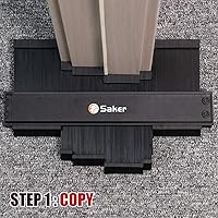 Vista 7 de Saker Herramienta de perfil de medidor de contorno de 10 pulgadas y 15 pulgadas, bloqueo ajustable, copia con precisión de forma irregular