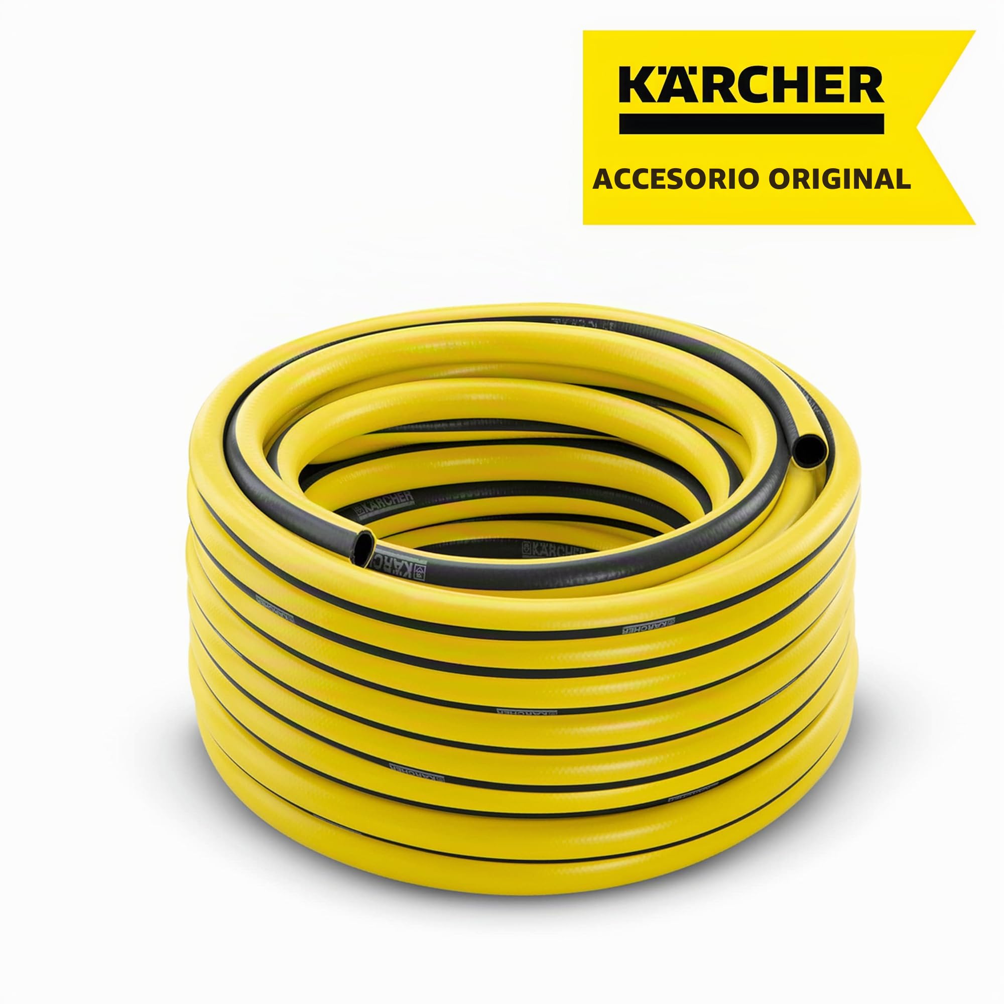 Kärcher Manguera PrimoFlex 1/2" -50m (2.645-139.0) + Hozelock - Carro portamangueras para 60 m de 12,5 mm - incluye 2 conectores para manguera de 15 mm