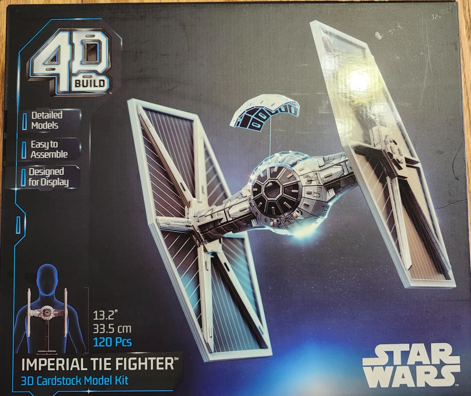 Amazon.com: 4D Build, Star Wars Imperial Tie Fighter 3D Model Kit, Star ...
