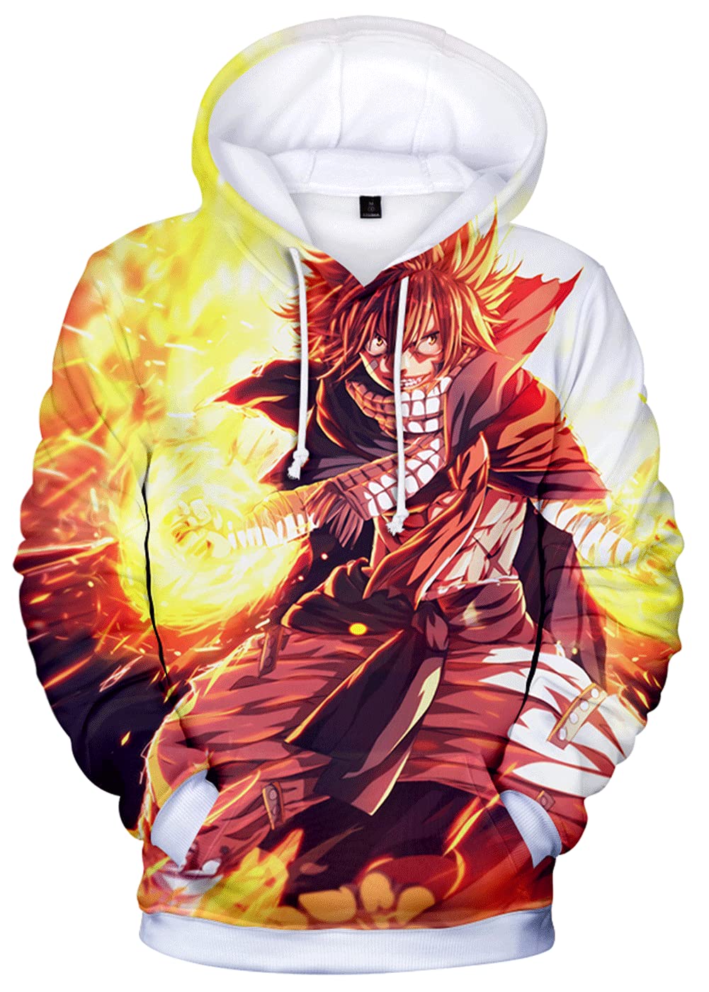 Enfants Impression en 3D Sweat à Capuche Fairy Tail Pullover Japonais Animé Cosplay Gray Natsu Manches Longues Sweat-Shirt Garçon Fille