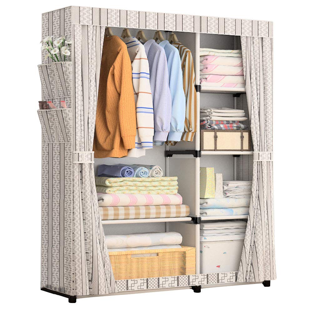 Placard à vêtements en tube d'acier idéal pour ranger votre chambre de rangement