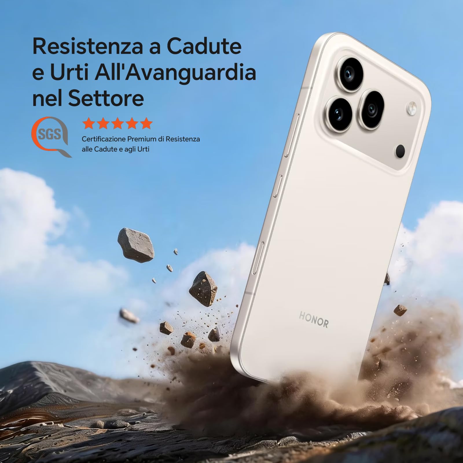 HONOR 600 Pro 5G Smartphone Cellulare, 6,57" 120Hz AMOLED, Fotocamera Tripla 200MP, Batteria 6400mAh, Ricarica Rapida 80W, IP68/IP69K, Snapdragon 8 Elite, Android 16