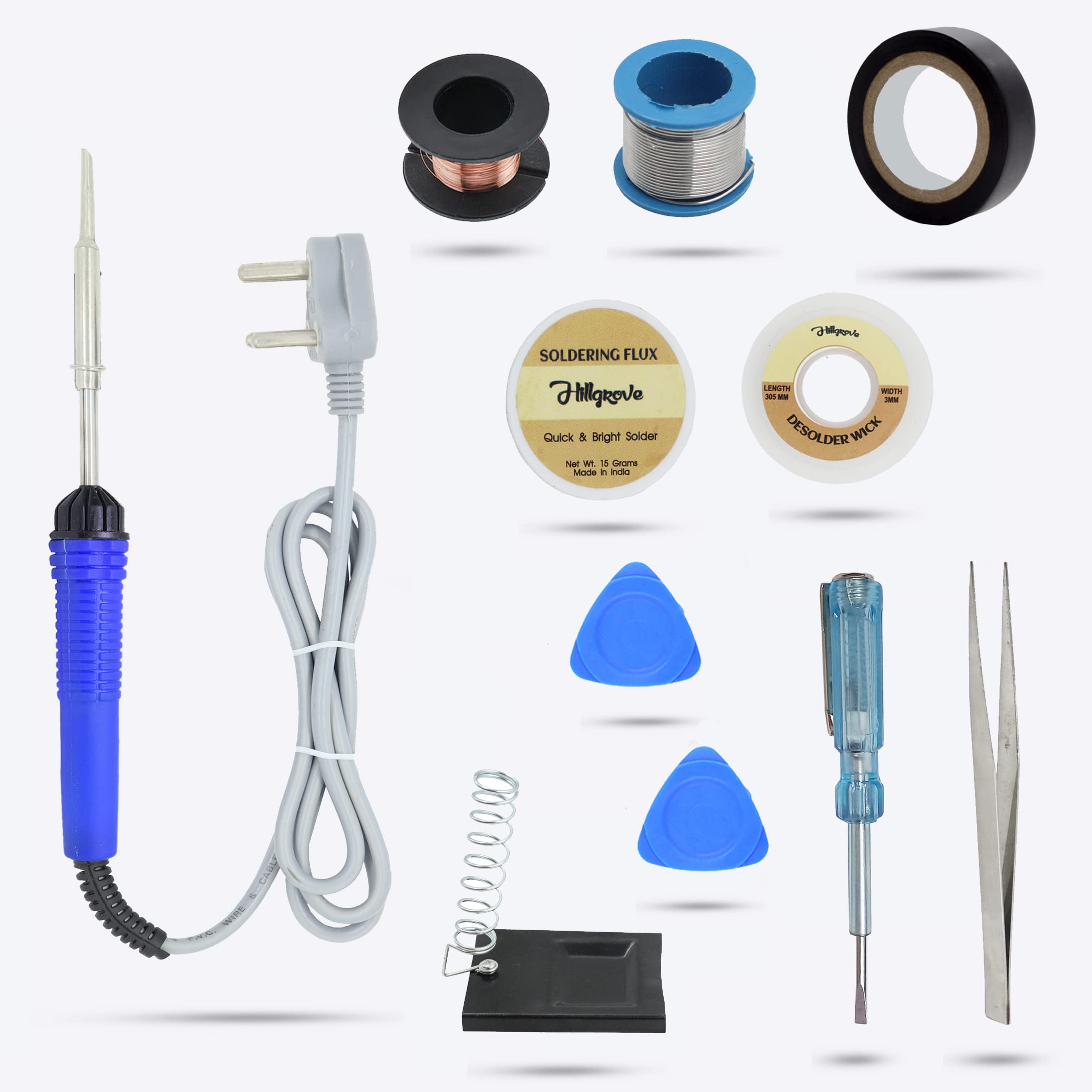 Hillgrove HGVE7M1 Economy 25W 10in1 Soldering Iron Complete Combo Pack Soldering Tools Kit (B09WY52X34) Amazon Price History, Amazon Price Tracker
