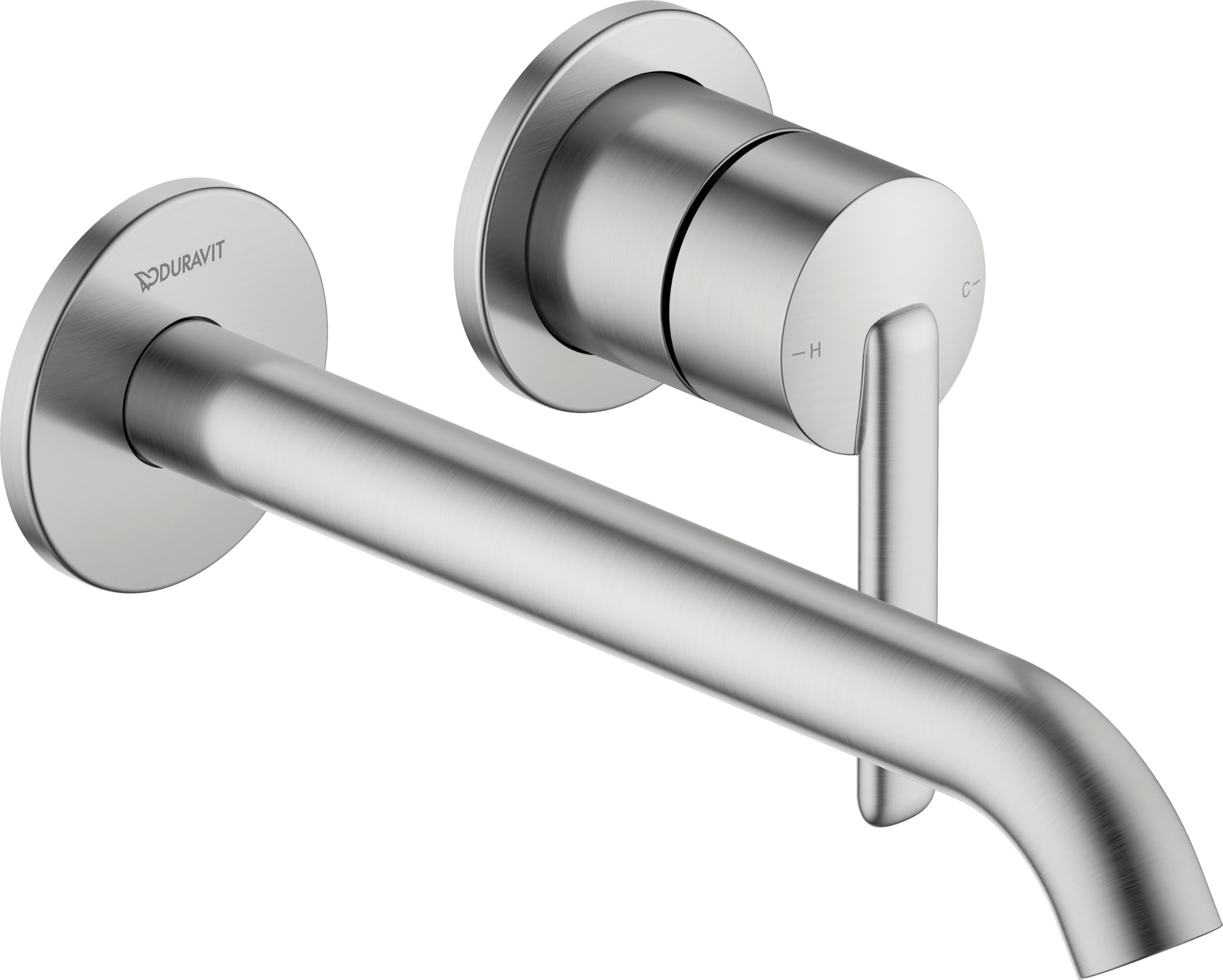 Duravit Balcoon armatura umywalkowa, podtynkowa, kran łazienkowy, armatura łazienkowa, stal nierdzewna szczotkowana