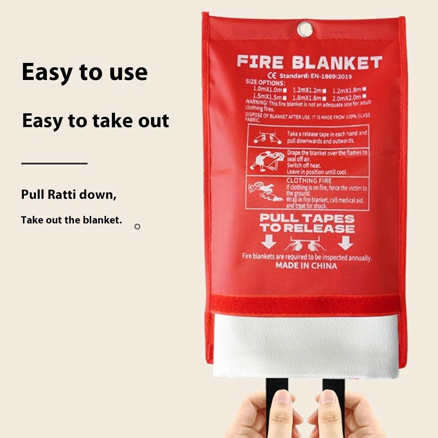 Blanket for Kitchen and Home,Fiberglass Emergencies,Suppression for Emergencies Surival Fiberglass Blanket