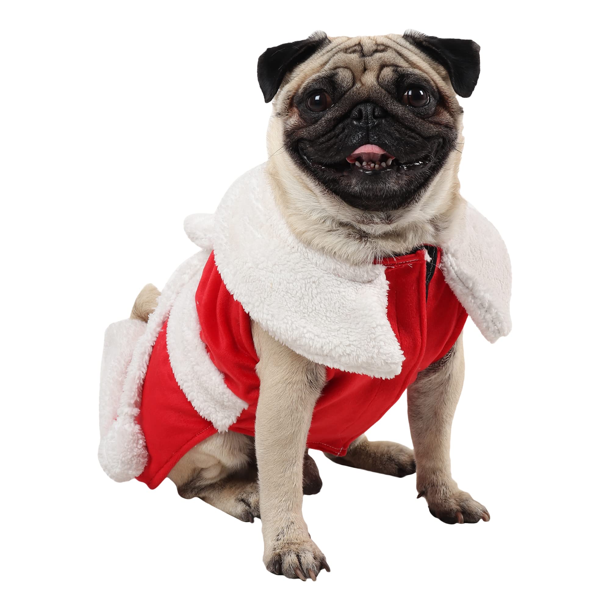 Bhumi Enterprises Dog Christmas Dress Pet Red Skirt Dog Santa Suit Puppy Cat Apparel Winter Dog Female Santa Dress (Female) (34) (B0BNXZ7YK8) Amazon Price History, Amazon Price Tracker