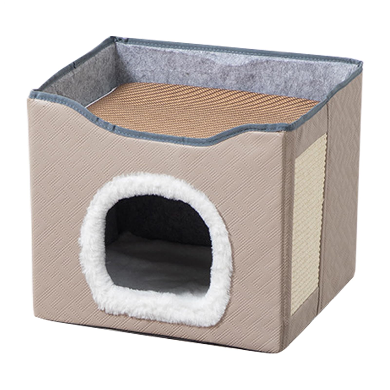 Cama para Gatos Plegable y Transpirable: Caseta de Tela en Tres Tamaños para Mascotas