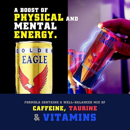 Miniatura 7 de Golden Eagle Energy Drink – Latas de 8.4 onzas líquidas (paquete de 24) – Bebida energética albanesa de azúcar real, energía y enfoque mejorados,