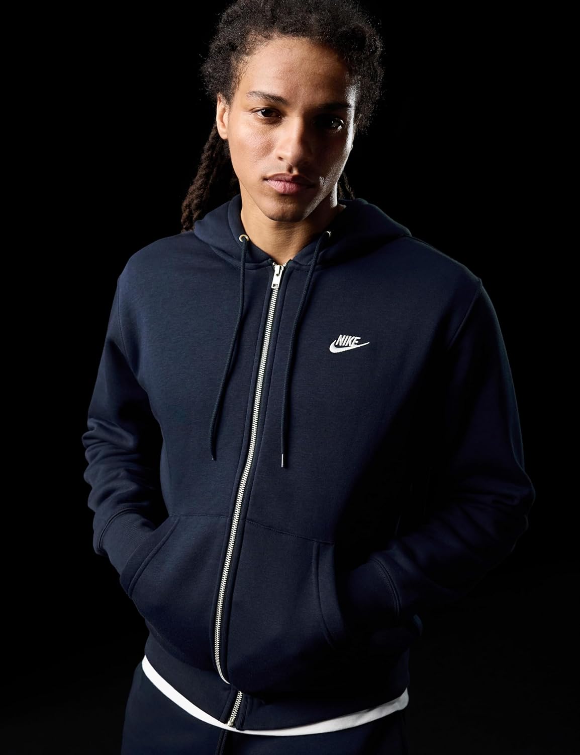 Nike Men's Club Full-Zip Fleece Hoodie - Image 2