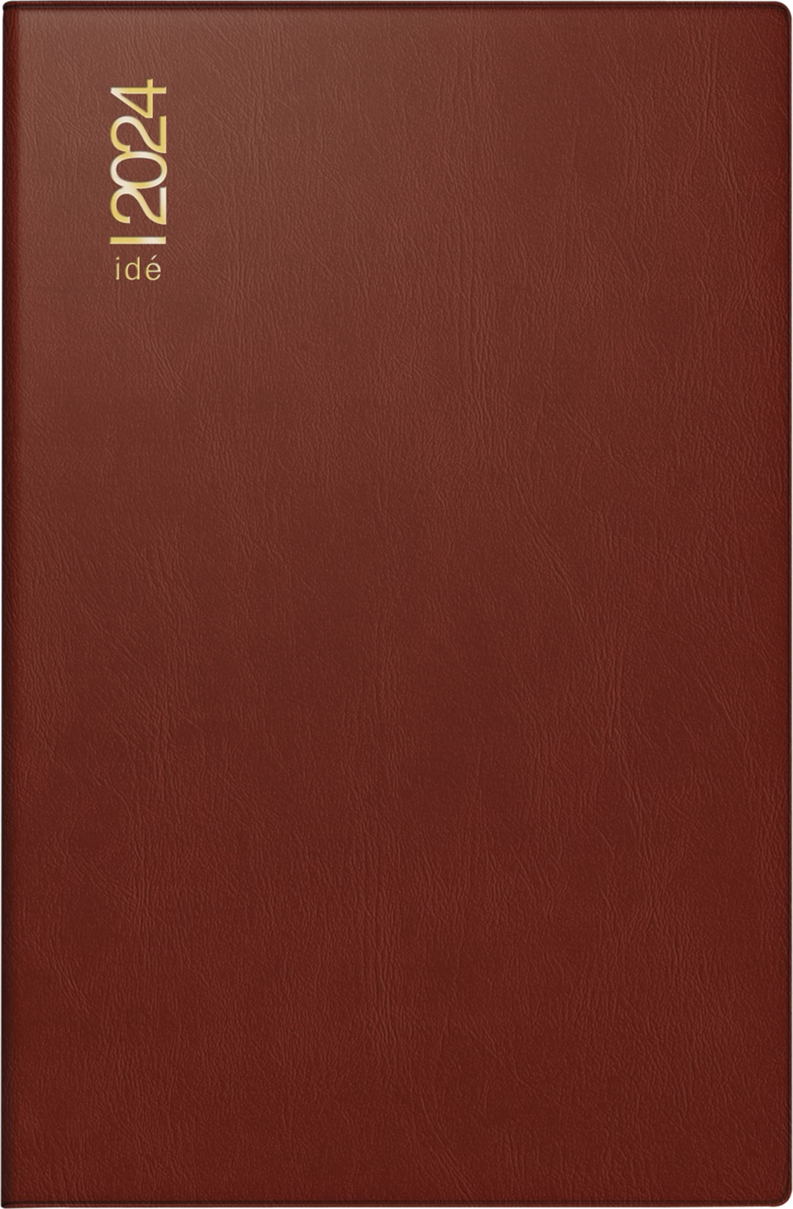rido/idé Weekly calendar model partner/industry I 2024 2 pages = 1 week sheet size 7.2 x 11.2 cm burgundy