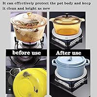 Vista 5 de Alfombrilla de acero inoxidable de 11 pulgadas, convertidor de inducción, difusor de calor, placa de anillo a fuego lento, placa de inducción