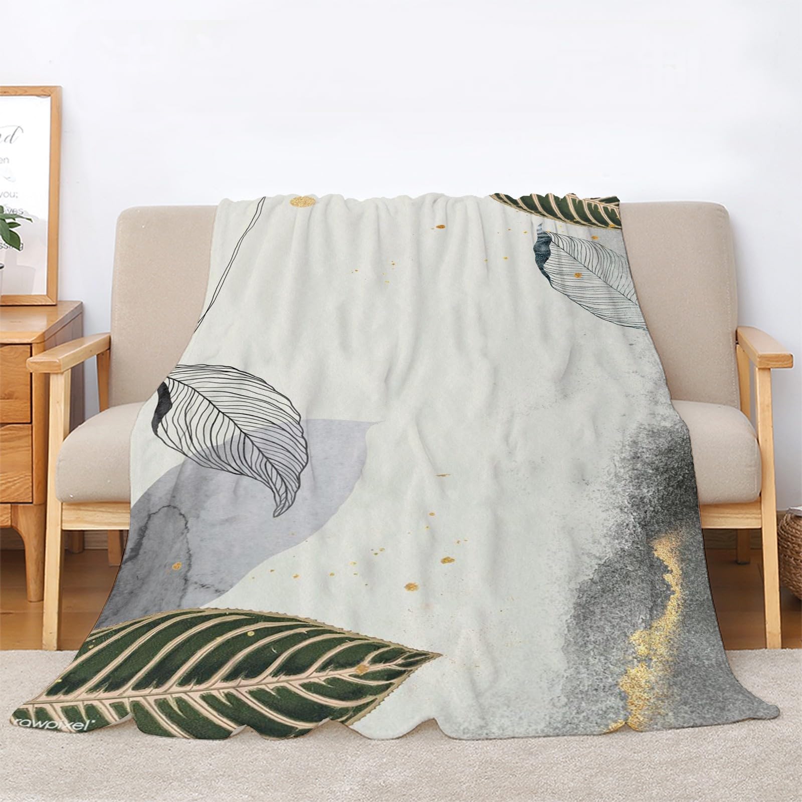Puszysty koc do wtulania się, wzór marmurowy, 200 x 200 cm, miękki i dwustronny koc polarowy, idealny koc na sofę dla wszystkich, przytulny koc na sofę i łóżko