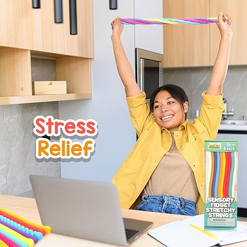 Miniatura 5 de Juguetes sensoriales para niños  Juguetes sensoriales elásticos texturizados para estrés, ansiedad, necesidades especiales y autismo para niños